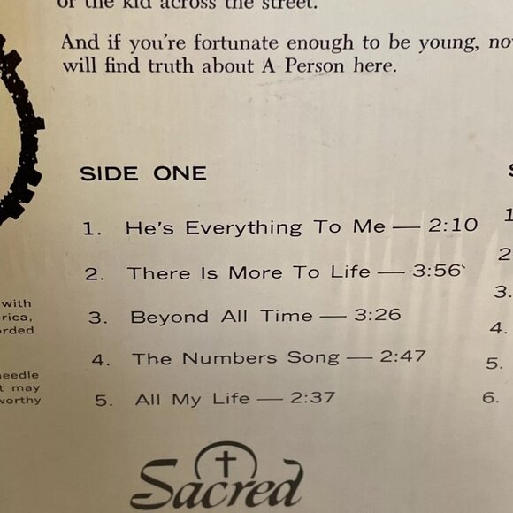 Ralph Carmichael And The Young People For Pete's Sake! (Vinyl, 1967) Sacred - Picture 4 of 12